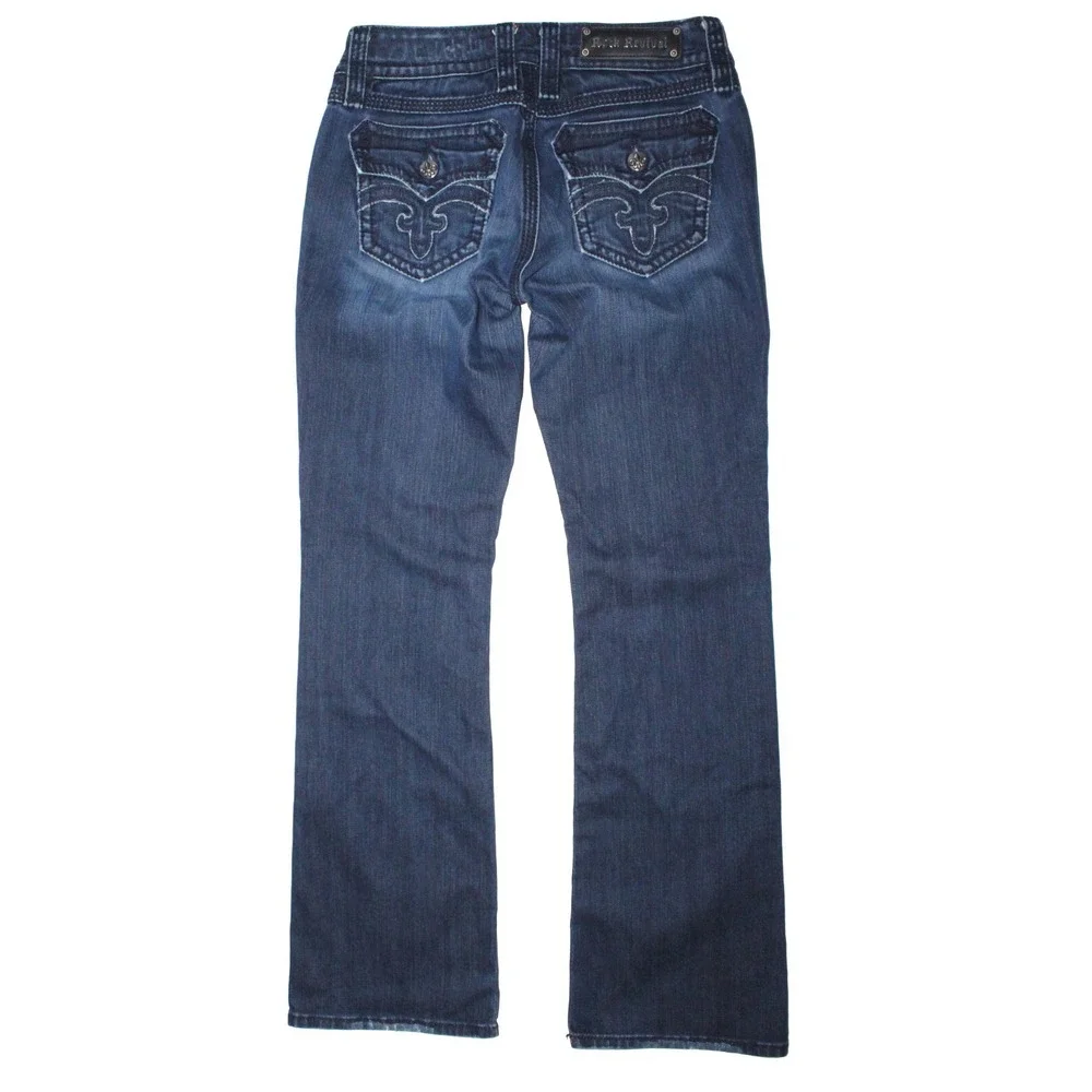Rock‎ Revival Debbie Boot Cut Dark Jeans Women's Size 29 Look Unworn EXCELLENT